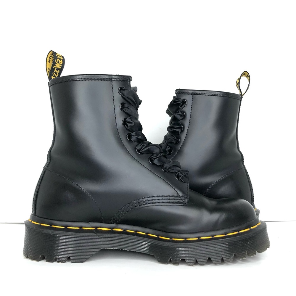 Dr Martens 1460 Bex Smooth Leather Platform Ankle Boots Women’s 7 Shoes - Picture 9 of 12